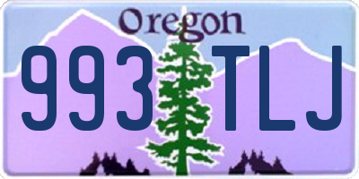 OR license plate 993TLJ