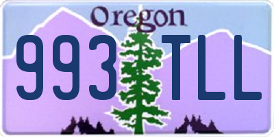 OR license plate 993TLL