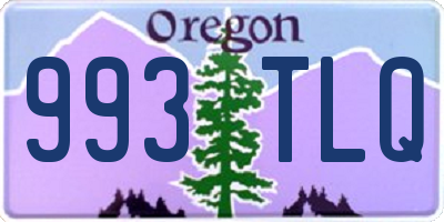 OR license plate 993TLQ