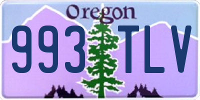 OR license plate 993TLV