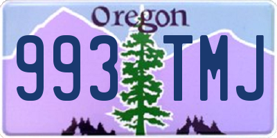 OR license plate 993TMJ