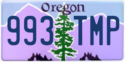 OR license plate 993TMP