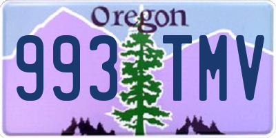 OR license plate 993TMV
