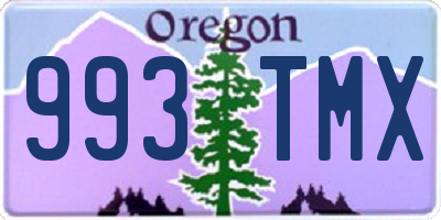 OR license plate 993TMX