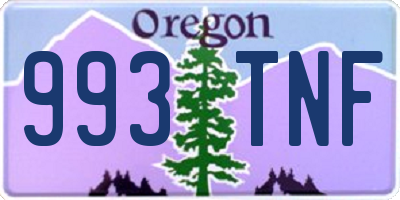 OR license plate 993TNF