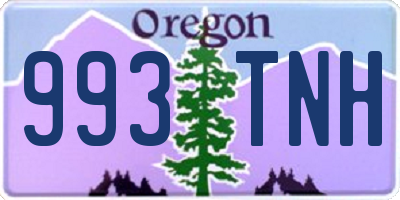 OR license plate 993TNH