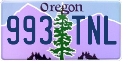 OR license plate 993TNL