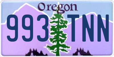 OR license plate 993TNN