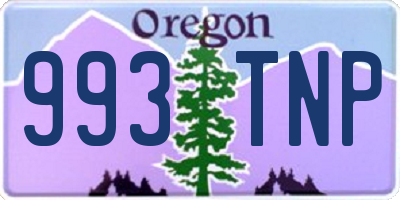 OR license plate 993TNP