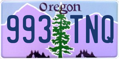 OR license plate 993TNQ