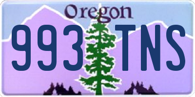 OR license plate 993TNS