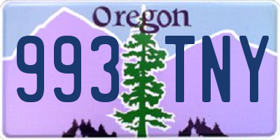 OR license plate 993TNY