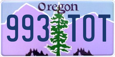 OR license plate 993TOT