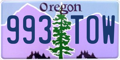 OR license plate 993TOW