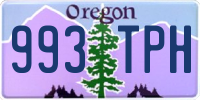 OR license plate 993TPH