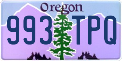 OR license plate 993TPQ