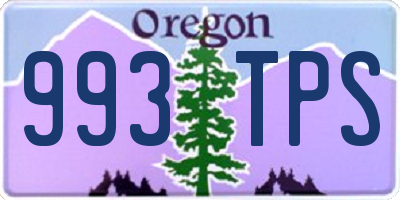 OR license plate 993TPS