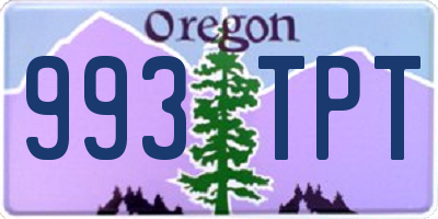 OR license plate 993TPT
