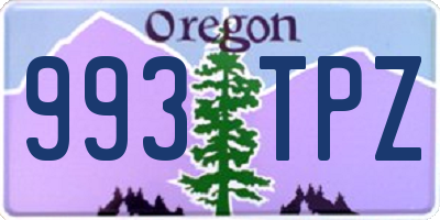 OR license plate 993TPZ