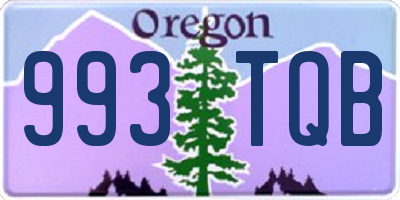 OR license plate 993TQB