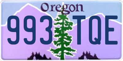 OR license plate 993TQE