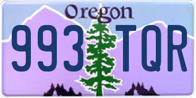 OR license plate 993TQR