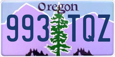 OR license plate 993TQZ