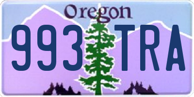 OR license plate 993TRA