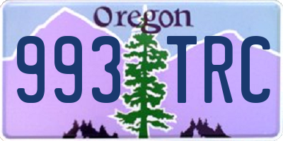 OR license plate 993TRC
