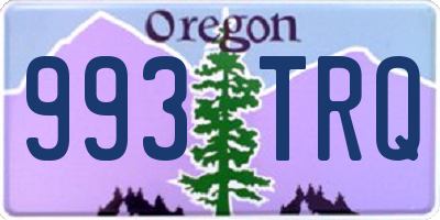 OR license plate 993TRQ