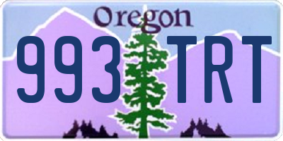 OR license plate 993TRT