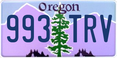 OR license plate 993TRV