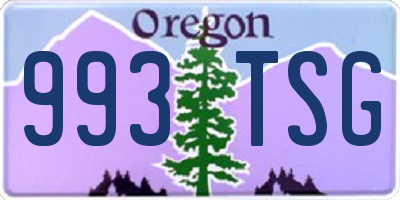 OR license plate 993TSG