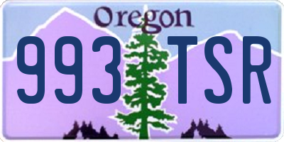 OR license plate 993TSR