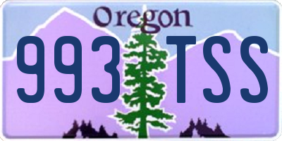 OR license plate 993TSS