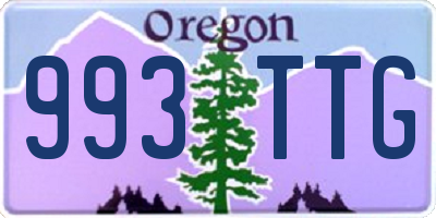 OR license plate 993TTG