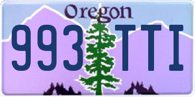 OR license plate 993TTI