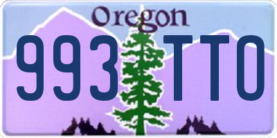 OR license plate 993TTO