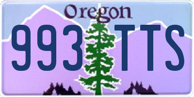 OR license plate 993TTS