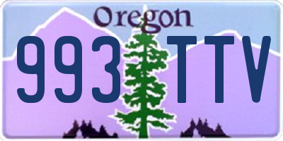 OR license plate 993TTV