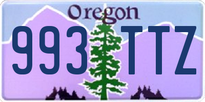 OR license plate 993TTZ
