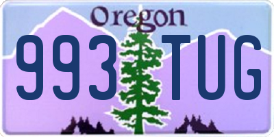 OR license plate 993TUG