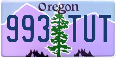 OR license plate 993TUT