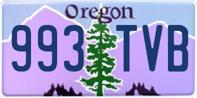 OR license plate 993TVB