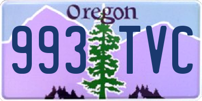 OR license plate 993TVC