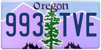OR license plate 993TVE