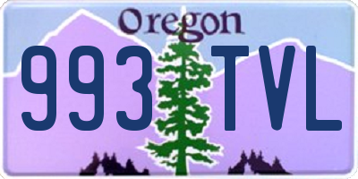 OR license plate 993TVL