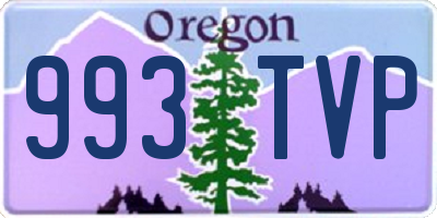 OR license plate 993TVP