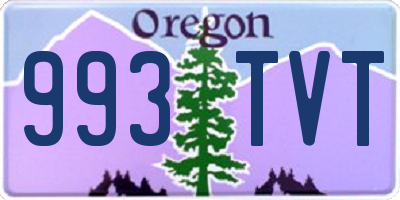 OR license plate 993TVT