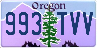 OR license plate 993TVV